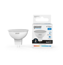 Лампа светодиодная LED 5,5Вт GU5.3 220В 6500К Elementary MR16  13536  Gauss