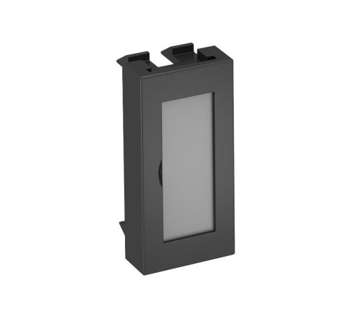 Заглушка с полем для маркировки Modul45 45x22,5 мм (черный) (ADP-BF SWGR0.5)  6117411  OBO Bettermann