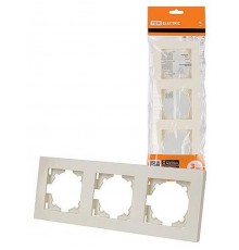Рамка 3-х постовая сл. кость "Сенеж"   SQ1816-0156  TDM