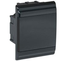 Корпус модульный пластиковый встраиваемый ЩРВ-П-4 PRIME черный IP41  MKP13-V-01-04-41-K02  IEK