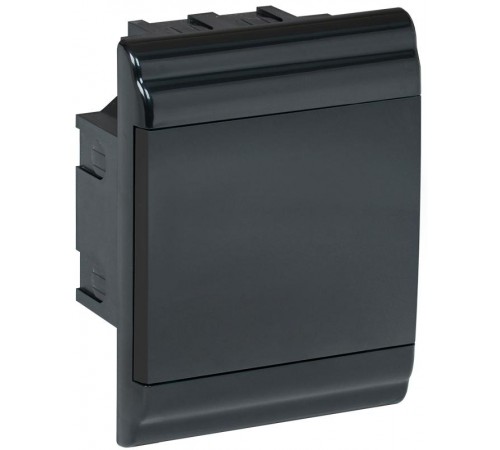 Корпус модульный пластиковый встраиваемый ЩРВ-П-4 PRIME черный IP41  MKP13-V-01-04-41-K02  IEK