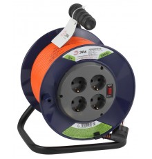 Удлинитель силовой ЭРА RPx-4es-3x1.5-30m на п. катушке c/з 4 гн 30м ПВС 3х1.5  Б0043056  ЭРА