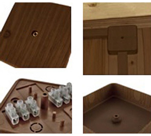 Коробка распределительная КР 100х100х44 о/п бук, с клем. колодкой, IP40, инд. штрихкод  SQ1401-0310  TDM