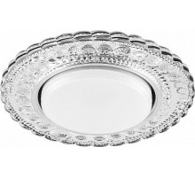 Светильник потолочный встраиваемый под лампу GX53 CD4024 20LED*2835 SMD 4000K, 15W GX53, без лампы, прозрачный, хром  29538  FERON