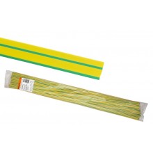Термоусаживаемая трубка ТУТнг 10/5 желто-зеленая по 1м (50 м/упак)  SQ0518-0217  TDM