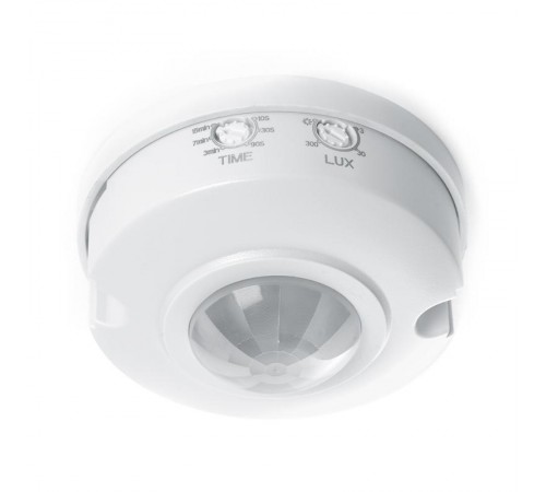 Датчик движения и освещенности 1200W 6m 120°(гориз.) 360°(верт.) белый SEN3  41578  FERON