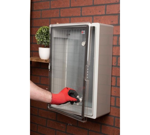 Щит пластиковый с монтажной платой прозрачная дверь (ВхШхГ) 600х400х200мм IP65 PROxima  PBT65MP008  EKF