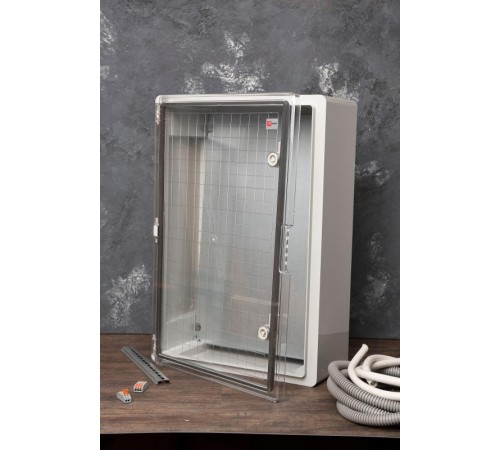 Щит пластиковый с монтажной платой прозрачная дверь (ВхШхГ) 600х400х200мм IP65 PROxima  PBT65MP008  EKF