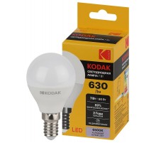 Лампа светодиодная P45-7W-865-E14 7Вт шар холодный дневной свет  Б0057613  Kodak