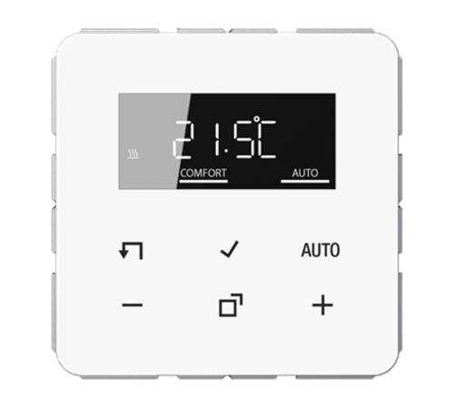 Комнатный контроллер с дисплеем "стандарт"(механизм+накладка); белый; CD500  TRDCD1790WW  Jung