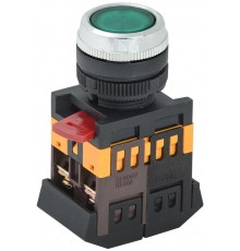 Кнопка ABLFS-22 зеленый d22мм неон/240В 1з+1р   BBT30-ABLFS-K06  GENERICA