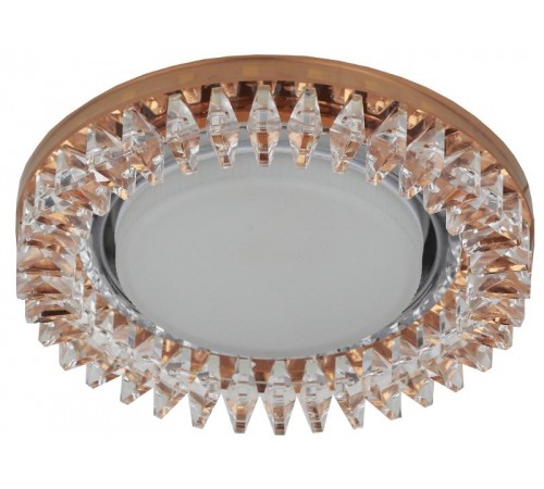 Светильник точечный встраиваемый под лампу DK LD20 15Вт GX53 прозрачный с подсветкой  Б0028066  ЭРА