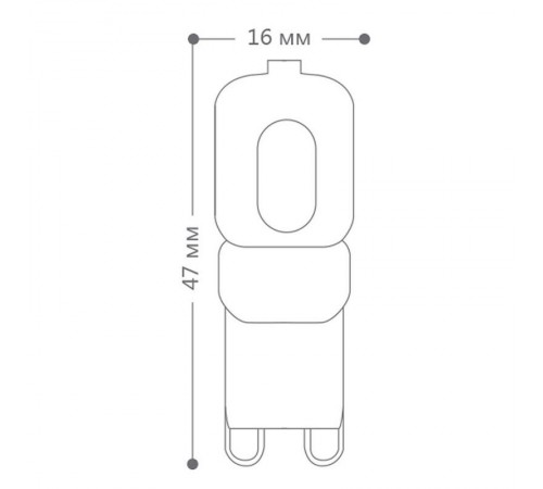 Лампа светодиодная LB-430 (5W) 230V G9 6400K 16x47mm  25638  FERON