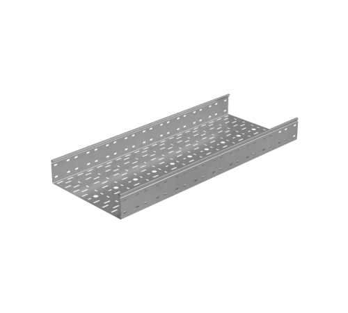 Лоток перф. 100х400х1,2 L2000 мм "Стандарт ПЛЮС" INOX304  LPEplus100-400-1.2-2000 INOX304  КМ-Профиль