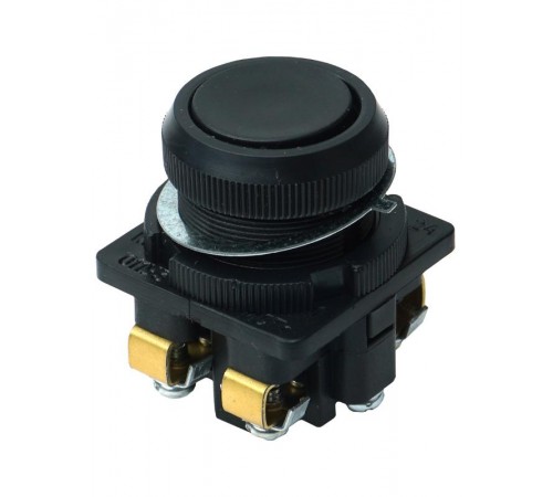 КЕ-011 У3 исп.1, черный, 2з, цилиндр, IP40, 10А ,660В, выключатель кнопочный (ЭТ)  ET507206  Электротехник