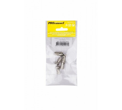 Разъем телекоммуникационный F-соединитель для кабеля RG-6, 19 мм  05-4003-4-9  PROconnect