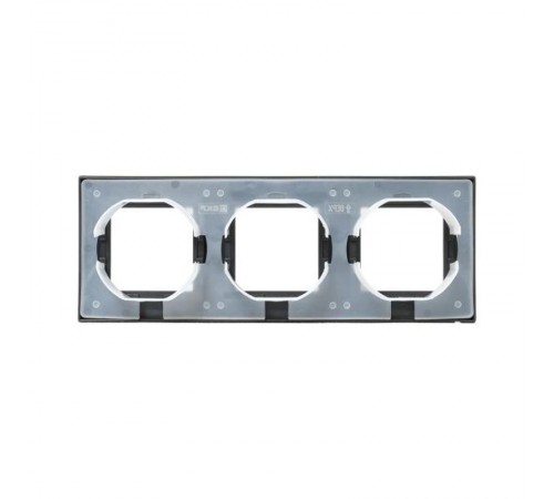 3 - местная рамка, IP44, мокко, пластик Эпика  UP1-FPM-03-44 EKF