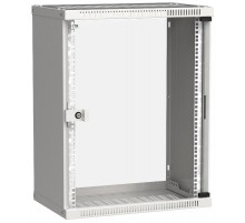 Шкаф LINEA WE 15U 550x350мм дверь стекло серый  LWE3-15U53-GF  ITK