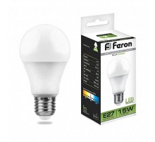 Лампа светодиодная LB-94 (15W) 230V E27 4000K A60  25629  FERON