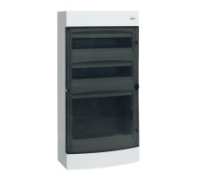 Щит комбинированный "Unix" прозрачная дверь (2х18 модулей + 1 монтажная плата) 4 габарит IP41 EKF PROxima  ux-2x18+1m-n  EKF