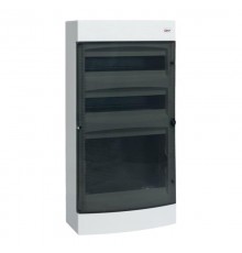 Щит комбинированный "Unix" прозрачная дверь (2х18 модулей + 1 монтажная плата) 4 габарит IP41 EKF PROxima  ux-2x18+1m-n  EKF