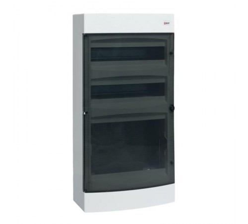 Щит комбинированный "Unix" прозрачная дверь (2х18 модулей + 1 монтажная плата) 4 габарит IP41 EKF PROxima  ux-2x18+1m-n  EKF