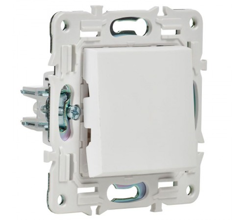 SKANDY Выключатель 1-клавишный проходной 10А SK-V02W арктический белый  SK-V12-0-10-K01  IEK