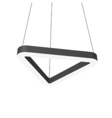 Светодиодный светильник Enso T 425x380x40 мм 18 Вт 3000 K подвесной RAL9005 черный матовый с рассеивателем опал  V1-R0-9T523-30000-2001830  VARTON