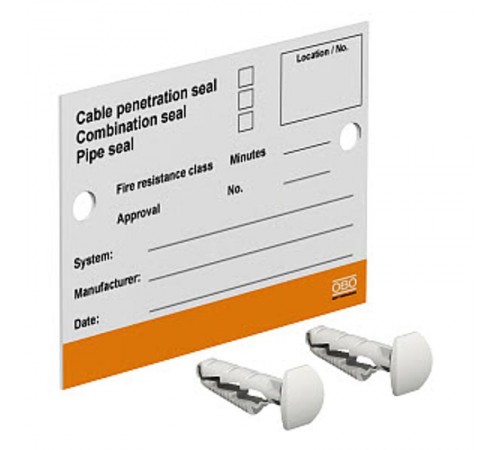 Маркировочная табличка (англ.яз) (KS-S EN)  7205429  OBO Bettermann