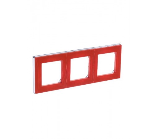 ABB Levit Оранжевый / дымчатый чёрный Рамка 3-ая  3901H-A05030 66W  2CHH015030A6066  ABB