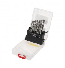 Набор сверл по металлу 1-10 мм (через 0,5 мм), 19 шт. HSS 4241  KR-91-0636  Kranz