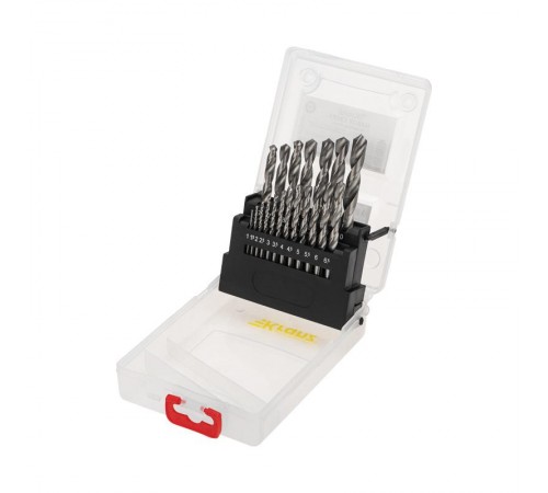 Набор сверл по металлу 1-10 мм (через 0,5 мм), 19 шт. HSS 4241  KR-91-0636  Kranz