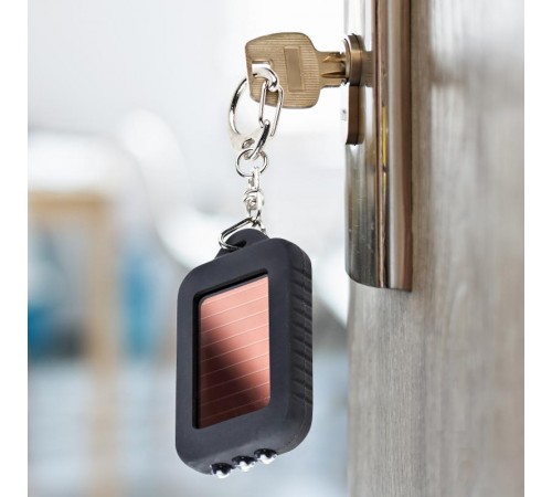 Фонарь брелок 1хLED аккумулятор Li-ion с солнечной батареей B27 пластик  C0030363  ЭРА