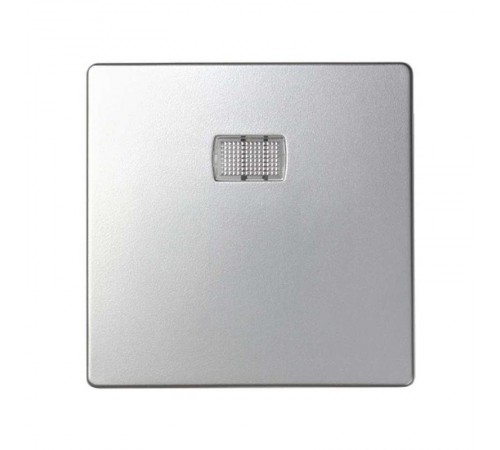 Simon 82 Клавиша для кнопочного выключателя с подсветкой под пиктограммы, S82, S82N, алюминий  82013-33  Simon