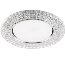 Светильник потолочный встраиваемый под лампу GX53 CD4028 20LED*2835 SMD 4000K, 15W GX53, без лампы, прозрачный, хром  32651  FERON