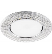 Светильник потолочный встраиваемый под лампу GX53 CD4028 20LED*2835 SMD 4000K, 15W GX53, без лампы, прозрачный, хром  32651  FERON