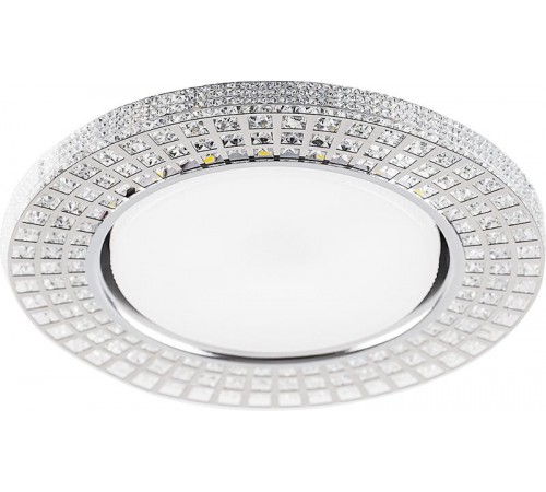 Светильник потолочный встраиваемый под лампу GX53 CD4028 20LED*2835 SMD 4000K, 15W GX53, без лампы, прозрачный, хром  32651  FERON