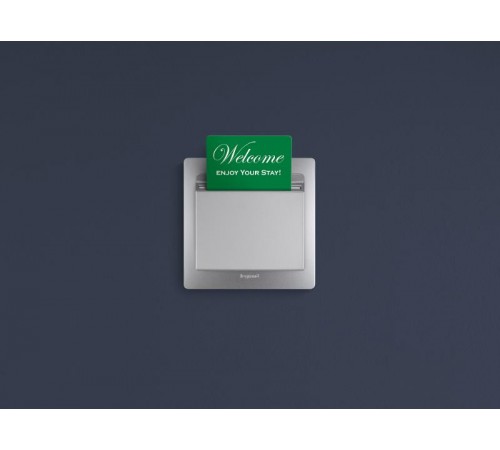 Etika Алюминий Выключатель карточный с выдержкой времени, с подсветкой  672493  Legrand