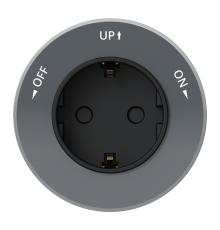 MultiTrack Графит Розетка 2К+З круглая 16А/250В MTK13001G SE