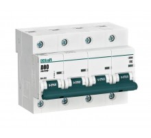 Выключатель автоматический четырехполюсный ВА-201 80А D 10кА  13023DEK  DEKraft