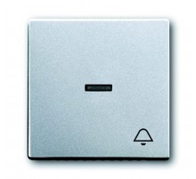 Клавиша для мех. 1-кл.выкл./перекл./кнопки, с символом "ЗВОНОК", серия solo/future, цве серебристо-алюминиевый  1751-0-2952   2CKA001751A2952  ABB