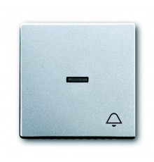 Клавиша для мех. 1-кл.выкл./перекл./кнопки, с символом "ЗВОНОК", серия solo/future, цве серебристо-алюминиевый  1751-0-2952   2CKA001751A2952  ABB