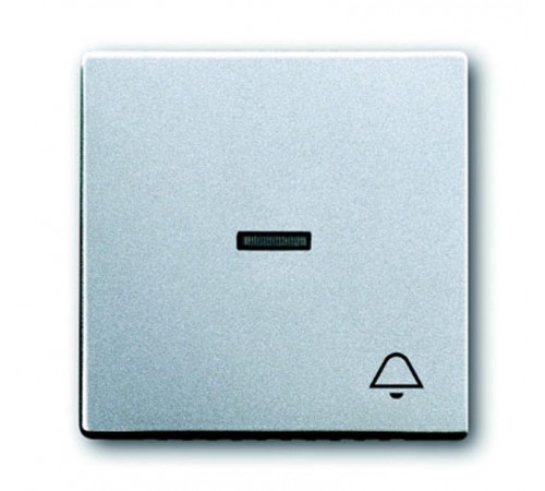 Клавиша для мех. 1-кл.выкл./перекл./кнопки, с символом "ЗВОНОК", серия solo/future, цве серебристо-алюминиевый  1751-0-2952   2CKA001751A2952  ABB