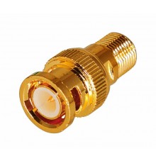 Переход гнездо F - штекер BNC GOLD  05-3201-1  REXANT