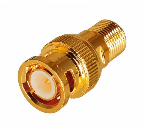 Переход гнездо F - штекер BNC GOLD  05-3201-1  REXANT