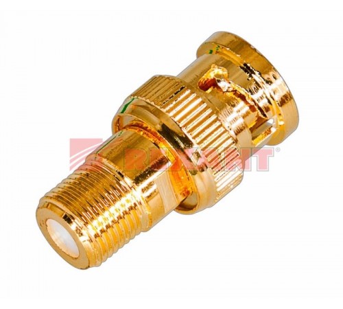 Переход гнездо F - штекер BNC GOLD  05-3201-1  REXANT