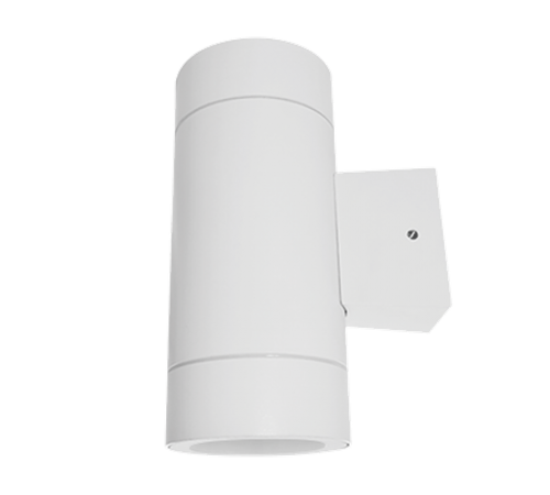 Светильник уличный двухсторонний ЦИЛИНДР-2П-GX53 пластик под лампу 2хGX53 230B белый IP65  4690612027623  IN HOME