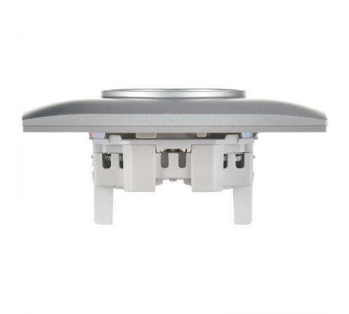 SKANDY Розетка 2-местная без з/к с з/ш 10А сб. SK-R09S серебряный  SK-R23-10-K23-F  IEK