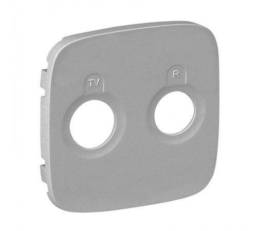 Valena ALLURE Алюминий Накладка розетки TV-R  754787  Legrand