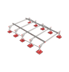 Опорная конструкция для установки оборудования TECHNORAPTOR LIGHTFOOT 2000х3000 тип 2  KM-TR-LTF-SSEI-2000-3000-2  КМ - профиль